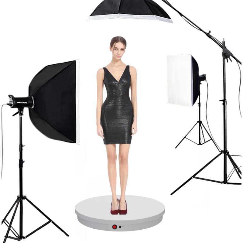 20.5inch Motorized Rotating Display Stand, Remote Control Angle, Speed,330Lbs Load/Wiredmaterial: