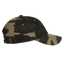 I&W Hatgear Customized Letter Intial Baseball Hat A to Z Team Colors, Camo Cap White Black Letter J