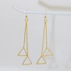 Plastic Earrings,KMEOSCH Drop Dangle Triangle Earrings on Plastic Hooks for