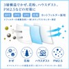 Ribbed Fluffy Mouth 3D Mask, White, 50 Pieces