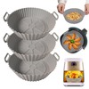 KKSMETIS Silicona Para Freidora de Aire,3 Piezas Reutilizable y Resistente
