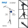 Pyle 2-in-1 Microphone and Tablet Stand - Adjustable Telescopic Column,