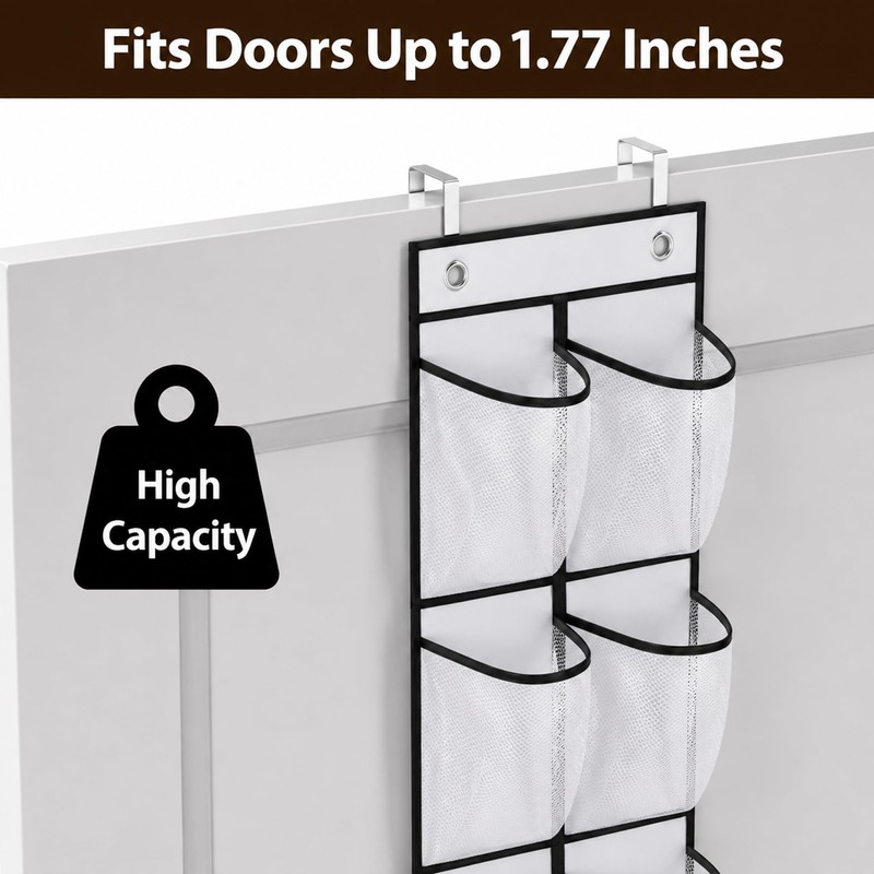 Kaaeiccr Hanging Shoe Storage, 14 Pocket Over Door Organiser for
