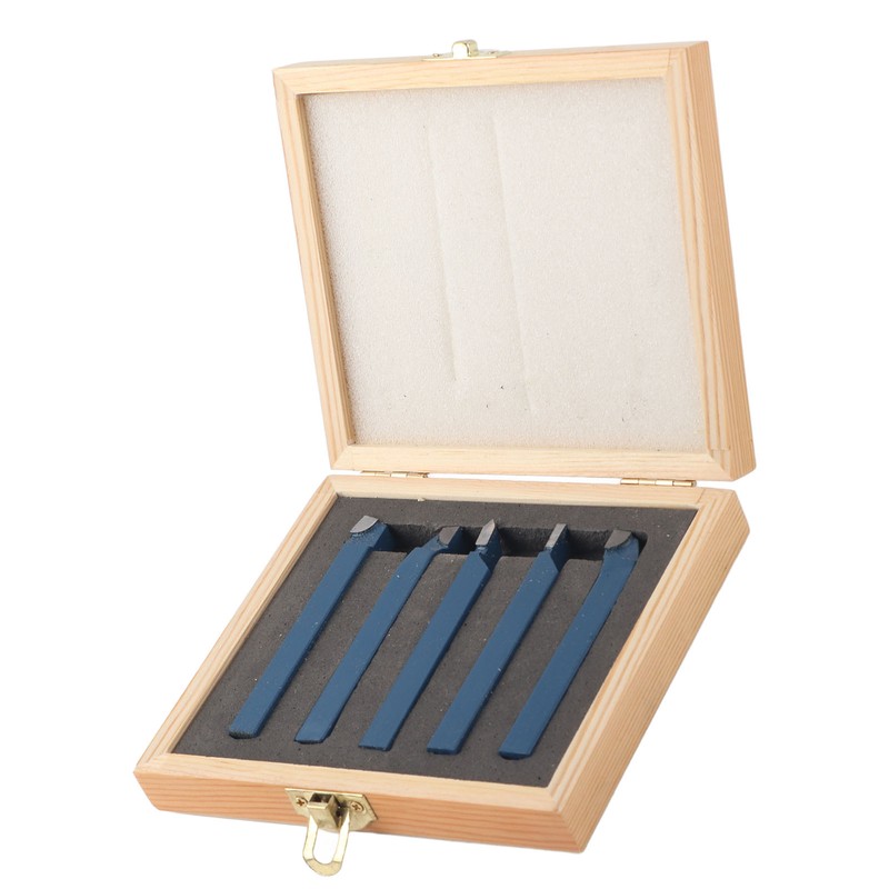 5pcs Lathe Tool Carbide Tipped Weld Turning Tool Set Machine