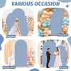 MODFUNS Dusty Blue Arch Backdrop Cover 3.3x6.6ft Spandex Arch Cover