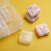 Mathtoxyz Small Bead Organizers, 30 Pieces Plastic Storage Cases Mini