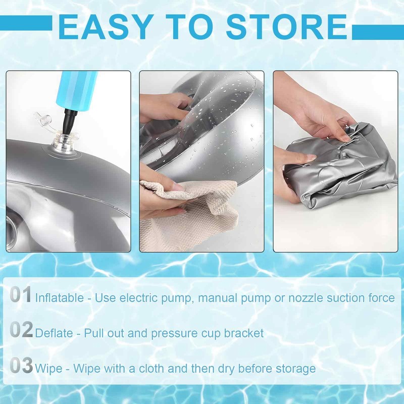 HA BIN Floating Drink Holder, Inflatable Floating Pool Drink Holder