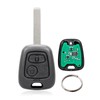 2 Button Car Key Remote Control for Peugeot 106 206