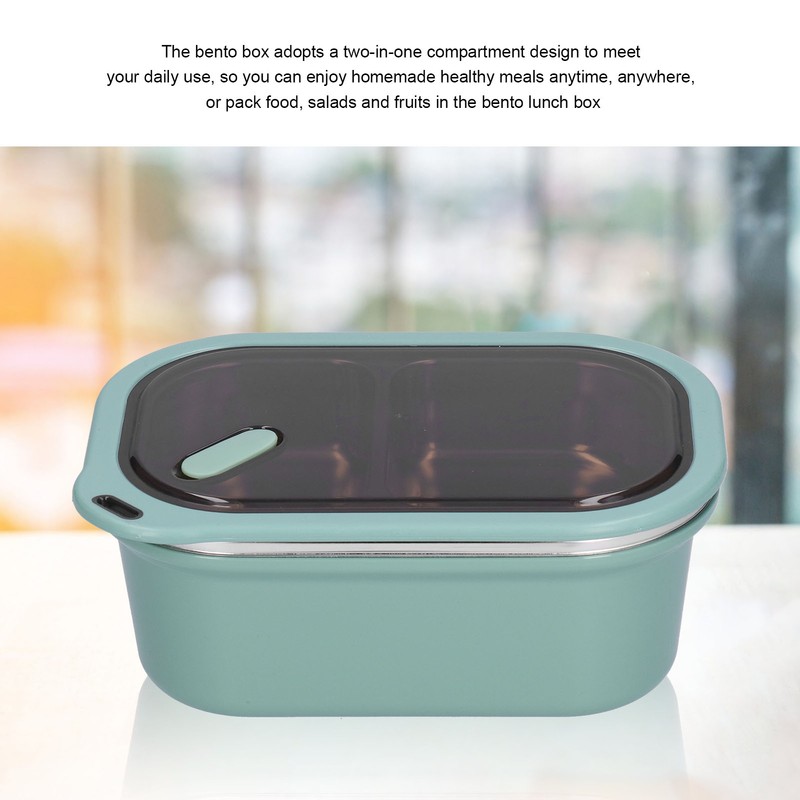 1.2L Stainless Steel Bento Box Doublelayer LeakProof Sealed Food Container