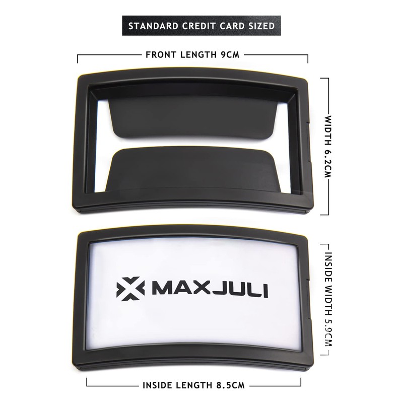MAXJULI Ski Goggles Pass Holder 2 Pack (Black+Black)