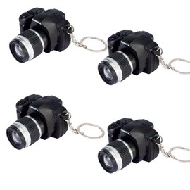 Jinshining 4 Pcs Camera Keychain with Sound, Key Ring Decor Bag Wallet Pendant, Women's Keyrings & Keychains Key Chain Pendant Creative Gift Key Chain Decorative Car Keychains Car Accessories