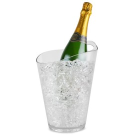 bar@drinkstuff Salsa Wine & Champagne Bucket Clear | Polystyrene Wine Bucket, Polystyrene Champagne Bucket, Wine Cooler, Champagne Cooler, Plastic Bucket