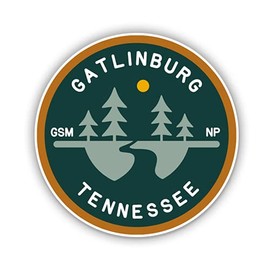 Squiddy Gatlinburg Tennessee - Vinyl Sticker Decal for Phone, Laptop, Water Bottle (3" high)