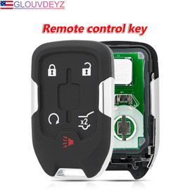433 MHz Car Key Fob Remote Replacement Fits for Chevy Silverado GMC Acadia 2017 2018 2019 2020 2021 Smart Keyless Entry Remote Control with Keyring and Screwdriver 13508275, 13523305 HYQ1EA