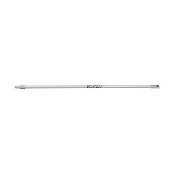 Remco 6053DRN 53" Fiberglass Handle with Threaded Tip, 1-1/2" Diameter, White