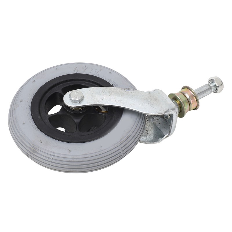 Wheelchair Replacement Wheel Grey 6 Inch PU Inflatable Universal Wheelchair