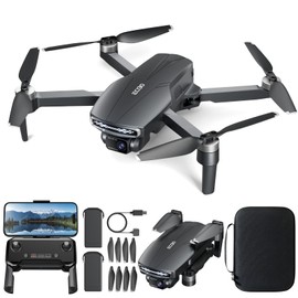 LANSAND Brushless Motor Drone with Camera for Adults 4K UHD Long Range FPV Video,5G Transmission,120°FOV 90°Adjustable Lens,2Batteries,Carrying Case,Optical Positioning,Easy for Beginner,Under249G