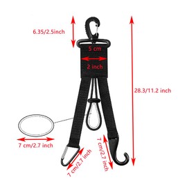YELAIYEHAO 3 in 1 Dugout Organizer Baseball Bat Holder with Glove Clip and Helmet Hook for Baseball Softball Fence Bag Water Bottle Hiking Camping (Black, 1)
