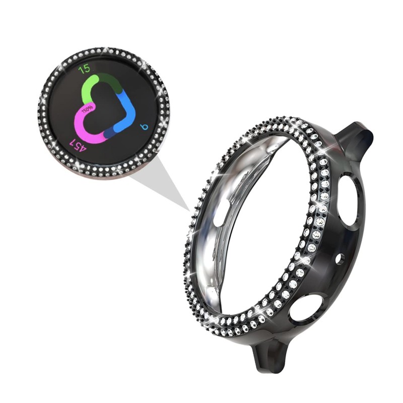 jojofuny Watch Protective Case Diamond Plating Full Coverage Frame Screen