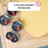 Westmark Linzer Keks-Ausstechform, Plätzchenstecher, Herz, Mit Auswerfer, Rostfreier Edelstahl/Kunststoff, Weihnachten,