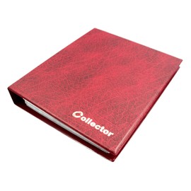 COLLECTOR Banknotes Album Folder Book Notes Banknote with 10 Pages and 10 Dividers - Very Big Capacity - RED