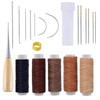 21 Pieces Leather Sewing Kit, Upholstery Repair Waxed Thread Hand