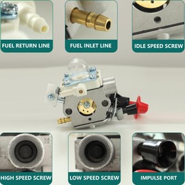 C1MS267 C1M-S267 Carburetor Kit for Stihl FS40 FS50 FS56 FS70 FS70C FC56 FS56C FS56RC FC70 HT56 HT56C KN56 KM56 KM56C Trimmer Brushcutter 4144 120 0608