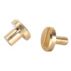 50Pcs Decorative Rivets 50Pcs Slot Flat Head Screws Brass Screw