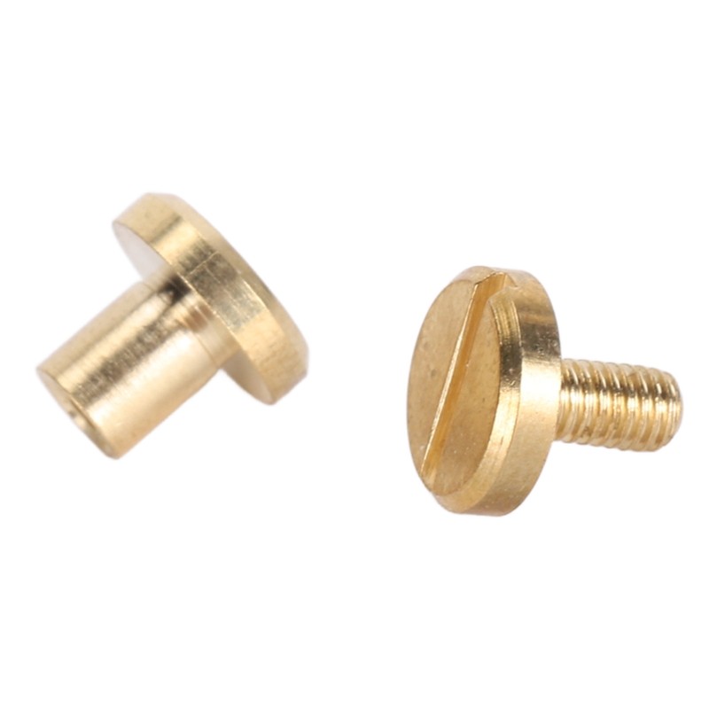 50Pcs Decorative Rivets 50Pcs Slot Flat Head Screws Brass Screw