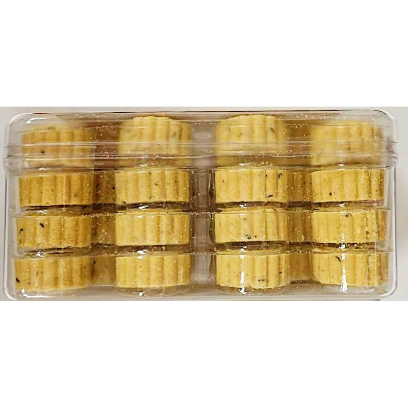 Black Sesame Almond Cakes, Macau Style, 10.6 oz,2 Pack