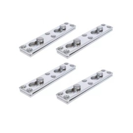 bedCLAW Bed Snap 900 Heavy-Duty Flat Wood Bed Frame Rail Fitting with Screws, Set of 4