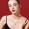 TANGPOET Cardinal Necklace 925 Sterling Silver Animal Birds Necklaces Love
