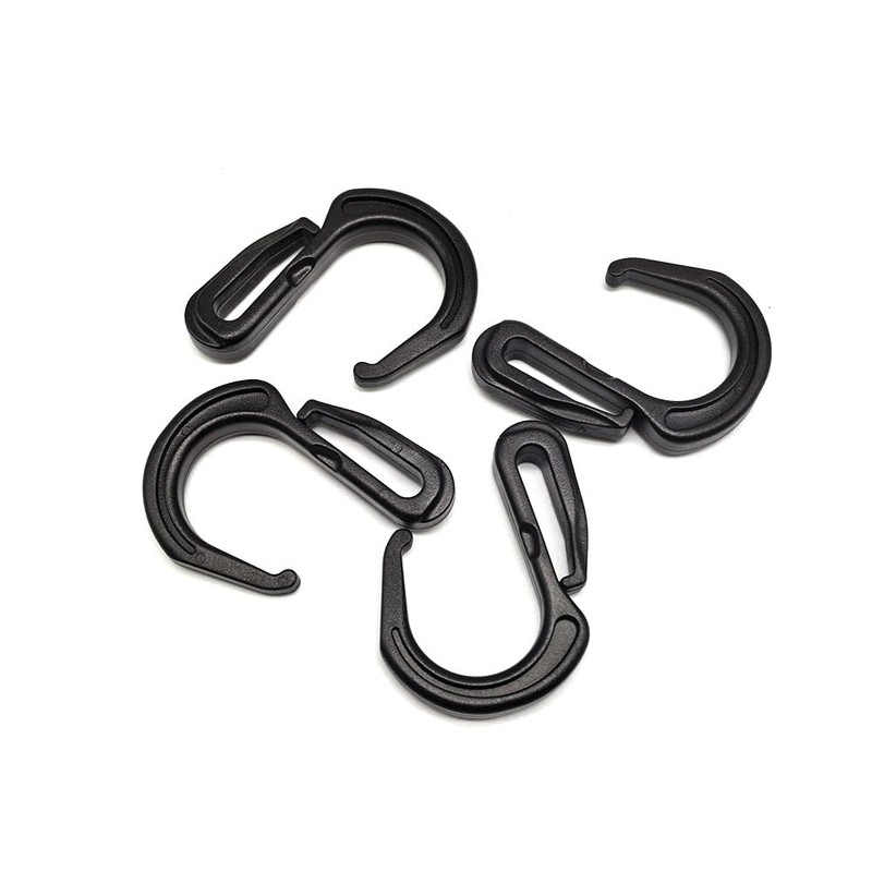 Plastic S Hook Clips Elastic Rope Bungee Cord Hooks for