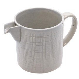 Imari Pottery 02104410 Hasami Ware Chojuro Kiln Coffee Server, Lattice Carved, Gray