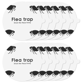 Flea Trap Refills, 12 Pack Round Flea Trap Refill Discs, 7.1 Inch Replacement Sticky Pads Refills, Non-Toxic Family & Pet Safe Refillable Glue Board Fits Most Indoor Outdoor Flea Trap Light Lamp