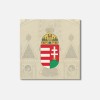 Unbranded Hungary Coat Of Arms 4'' X 4'' Square Wooden