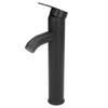 Black Faucet Bathroom G1/2 Stainless Steel Easy Control Matte Black