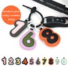 Fuerxy Lucky Numbers 0-9 Bag Charms, PU Keychain Accessories for