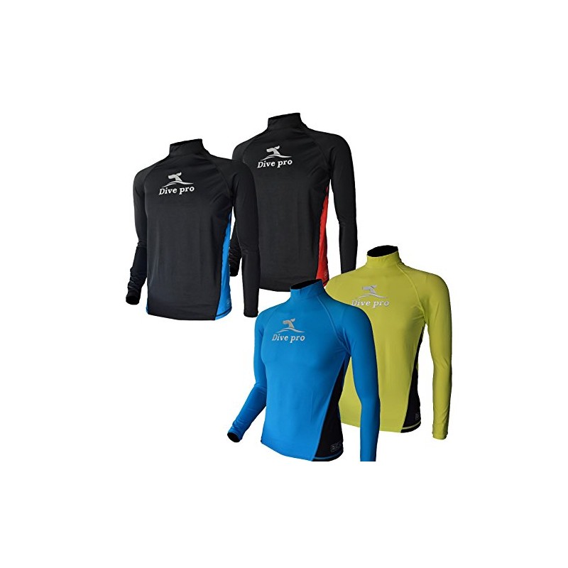 DivePro Rash Guard Lycra Shirt - UV Long-Sleeved Men's