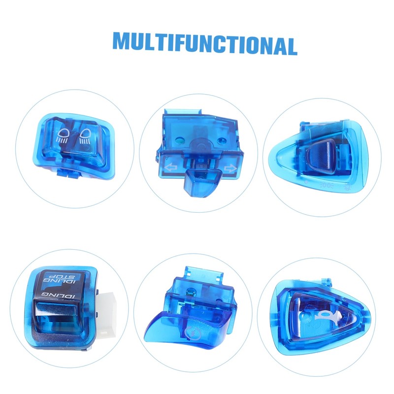 Mikinona 1 Set Motorcycle Handlebar Switches Durable Headlight Turn Signal