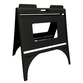 Poly Quick Sign outdoor free standing Sidewalk Sign Stand - BLACK