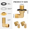 Wall Mount Commercial Faucet Installation kit,Brass 90 dergee backsplash Mount