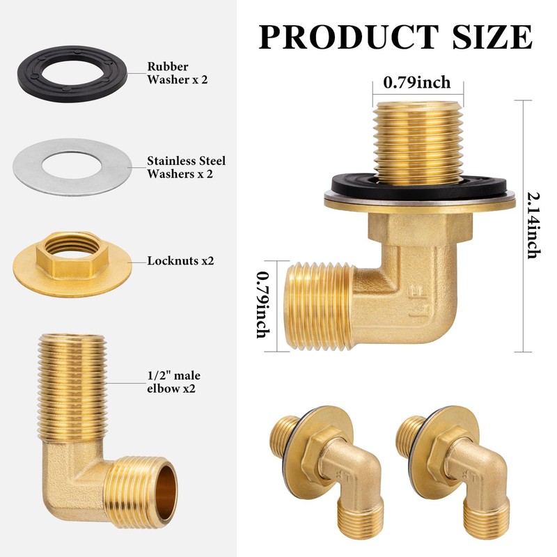 Wall Mount Commercial Faucet Installation kit,Brass 90 dergee backsplash Mount