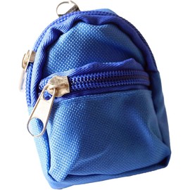 1Pc Blue Mini Doll Backpack School Bag Model Dollhouse School Accessory for Dollhouse Dollhouse, Dollhouse Accessories，Simulation Mini School Bag Model ，Dolls and Accessories