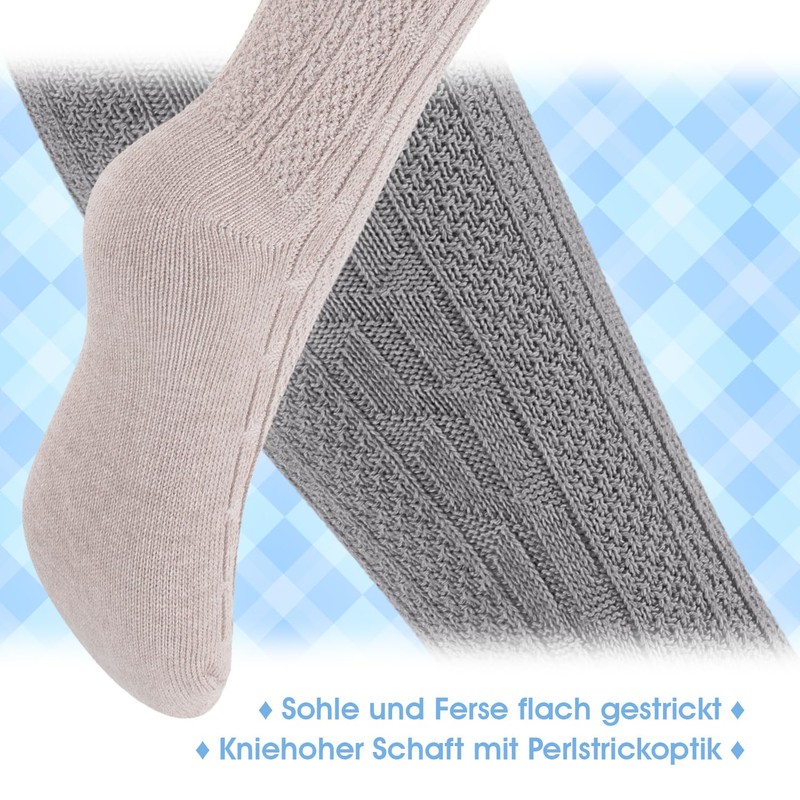 Celodoro Women's and Men's Costume Knee Socks (2 Pairs) Oktoberfest