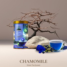 ALPINEBOOM Butterfly Pea Flower Tea (Loose) Blue Tea | Caffeine Free, | Premium Dried Butterfly Pea Flowers For Blue & Purple Drinks, Food Coloring | Iced Teas, Coolers, Cocktails (Loose)