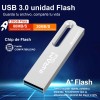 Kit 2 Memoria Usb 3.0 U311 128gb Alta Velocidad Plateado
