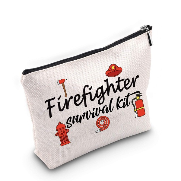 Fireman Makeup Bag Gift Fireman Graduation Survival Kit Cosmetic Bag Gift for Fireman Hero, Fireman
