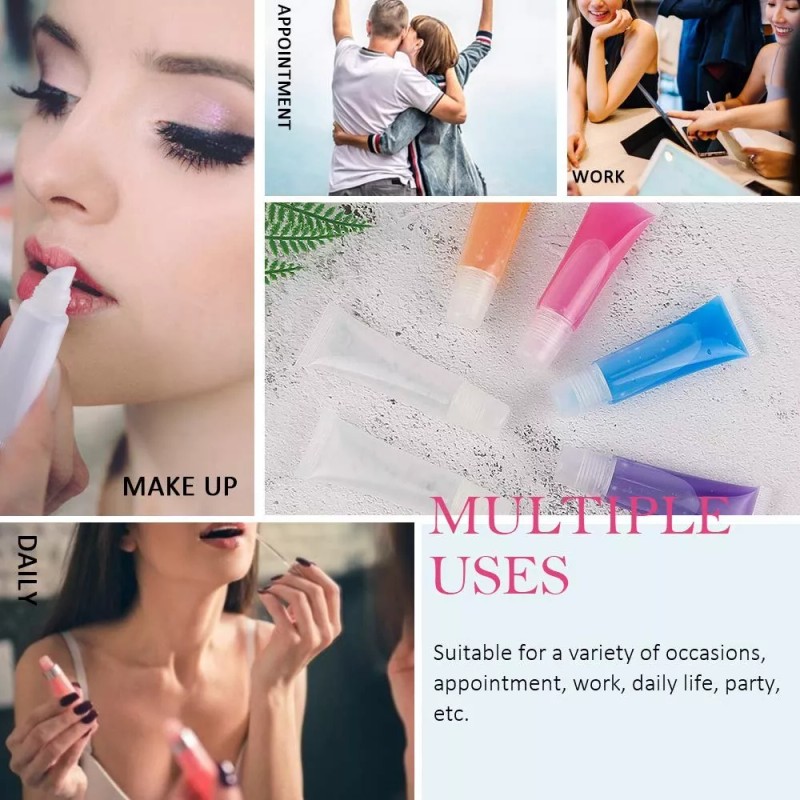 AMORIX Contenedor Envase Tubos Vacios Lip Gloss 10ml Por 50
