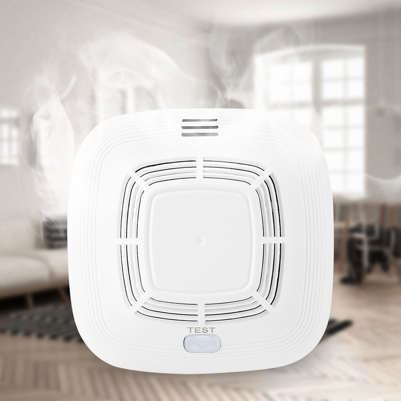 Fire Security 360° Independent Smoke Detector with Sound Light Alarm